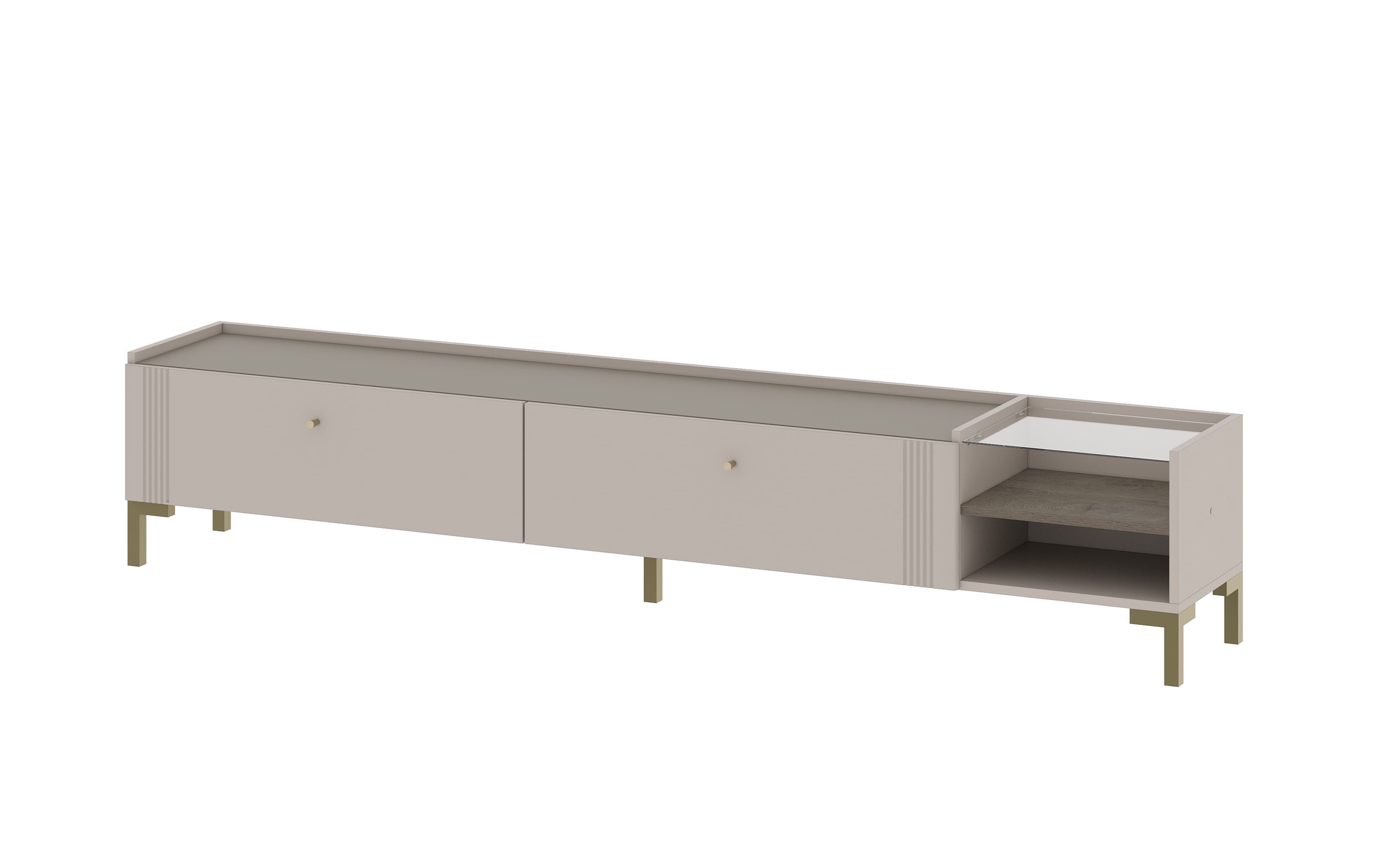 Тумба ТВ "Одетта" МДФ (ТБ2 Дуб Эндгрей/Меланж)